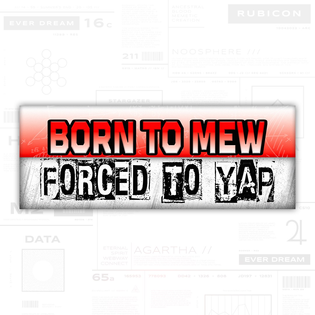 Born to Mew Bumper Sticker