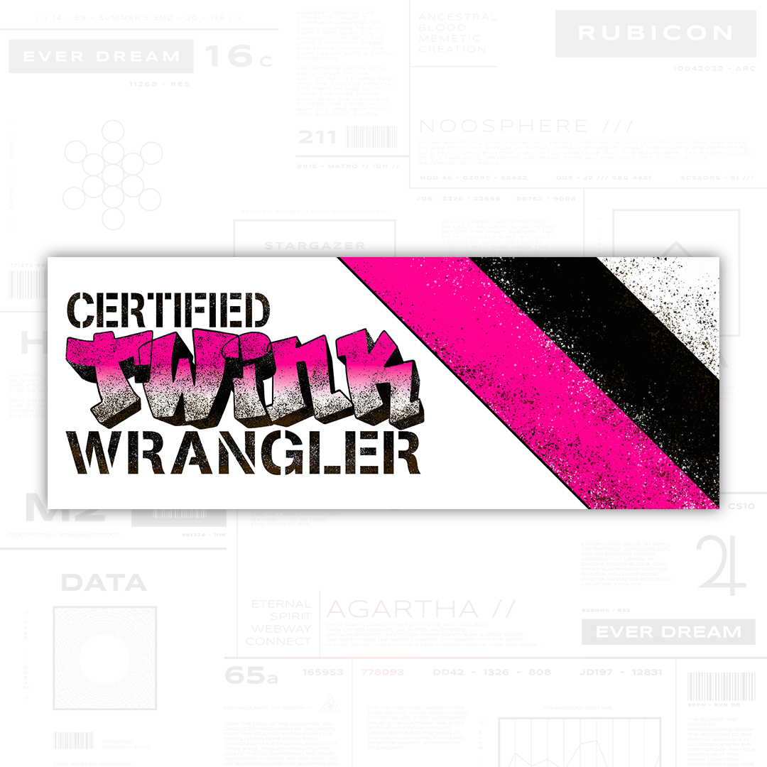 Certified Twink Wrangler Bumper Sticker