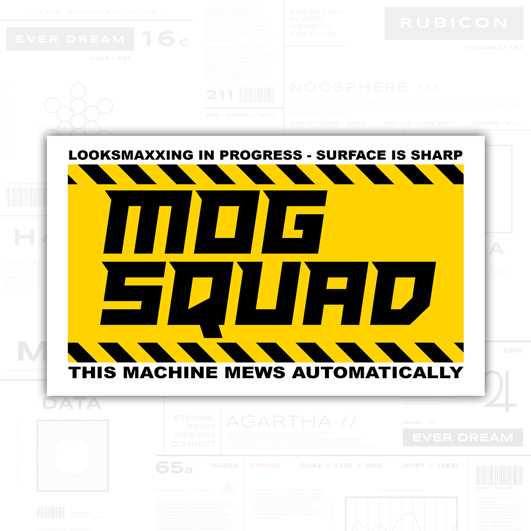 Mog Squad Sticker (3" Vinyl)